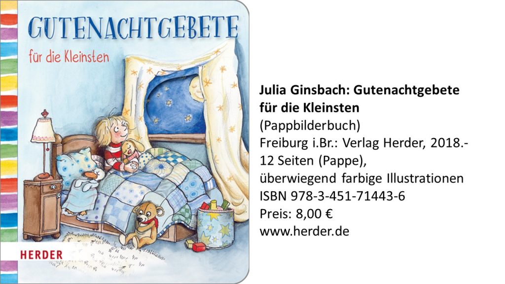 Buchtipps Julia Ginsbach Gutenachtgebet Beten Nachtgebet