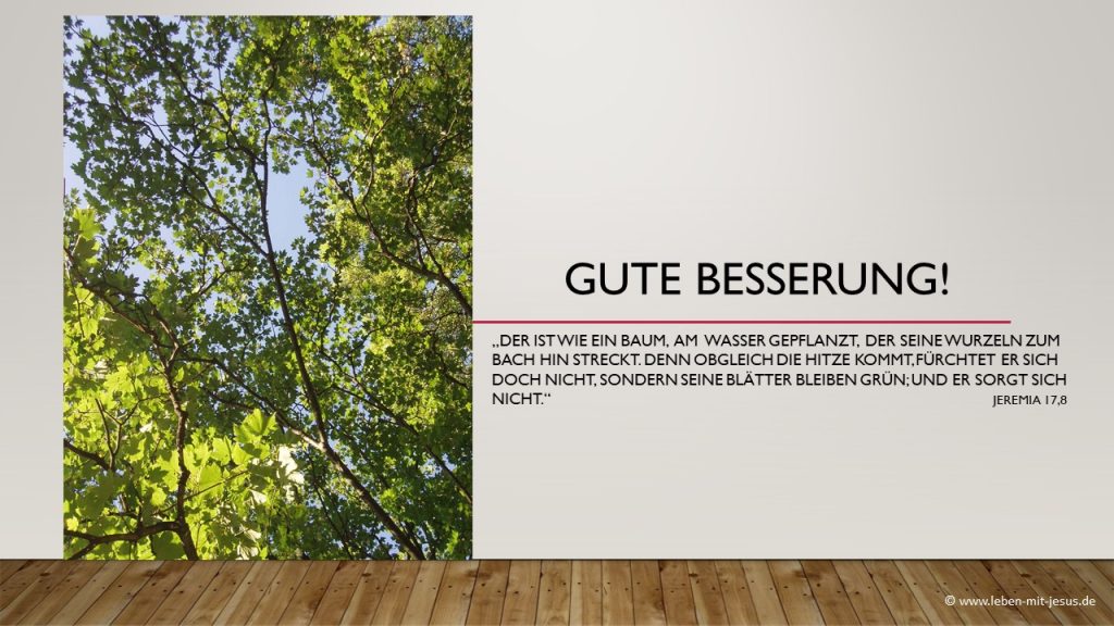 e-cards Gute Besserung Gute Wünsche christliche e-cards e-cards mit Bibelversen