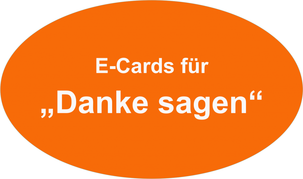 e-cards zum Danke sagen