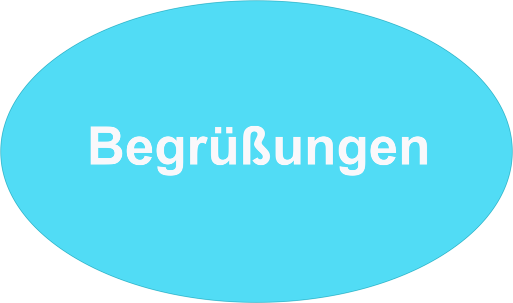 Begrüßungen im Gottesdienst