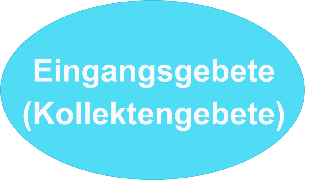 Eingangsgebete im Gottesdienst