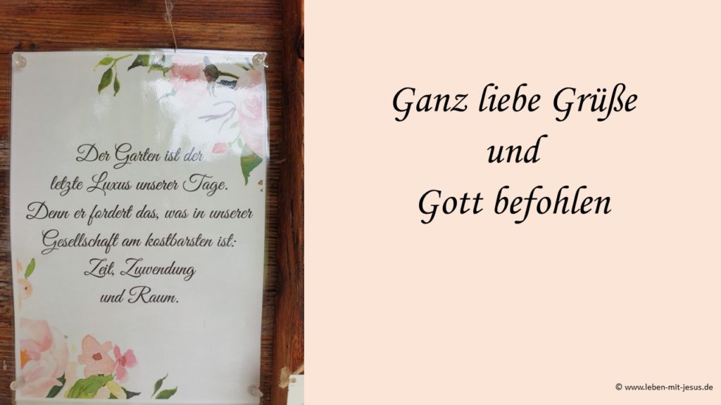 e-cards einfach mal so Grußkarte christliche e-card Ganz liebe Grüße Segensvers Segenskarte
