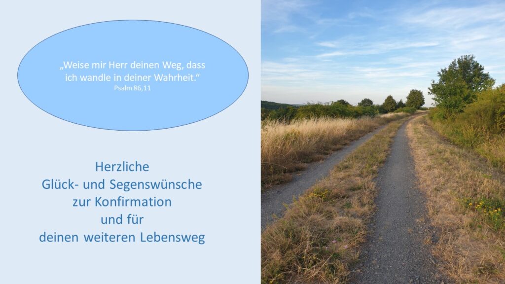 Konfirmation e-cards Sprüche Segenswünsche modern Glückwunschkarte Bibelverse schön Bibelspruch